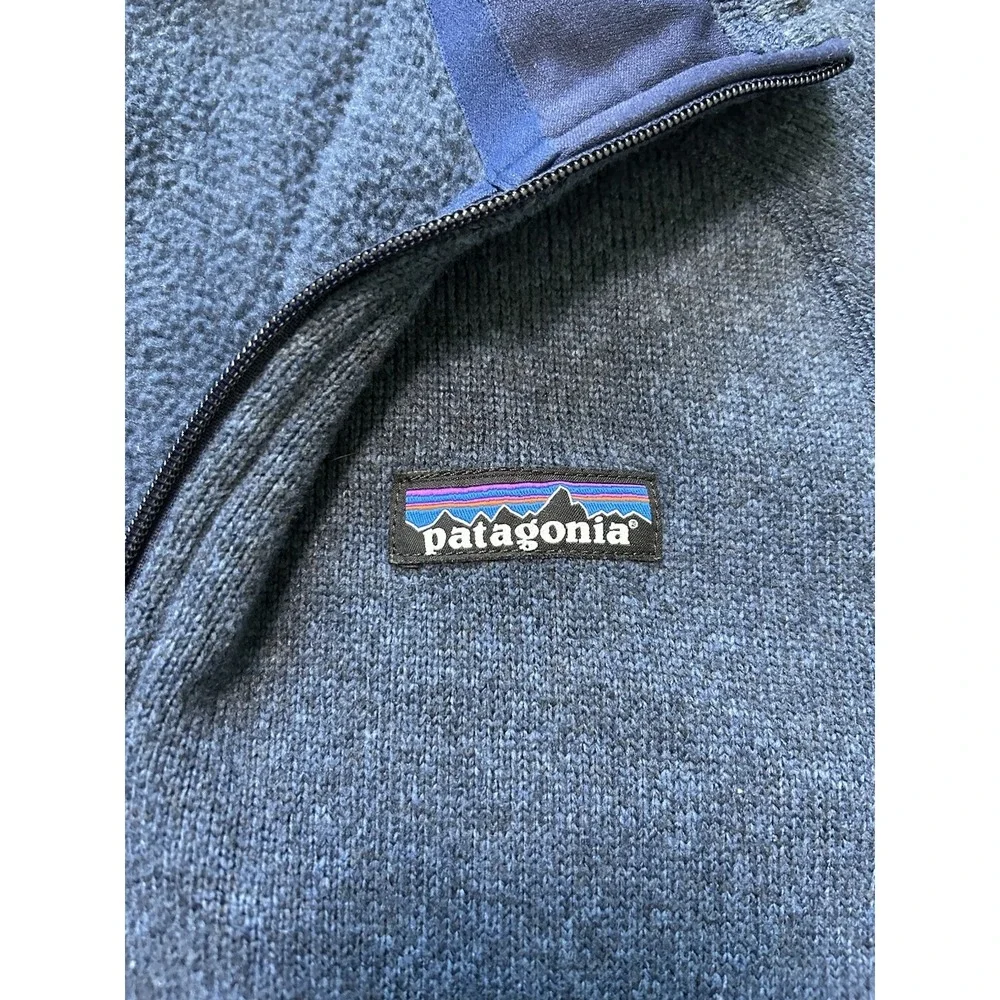 Patagonia Men's Better Sweater 1/4-Zip Blue Comfort Fleece Size S - Gorpcore